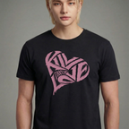 Camiseta Heart BLACKPINK preta