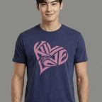 Camiseta Heart BLACKPINK azul