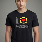 Camiseta I Love J-Hope preta