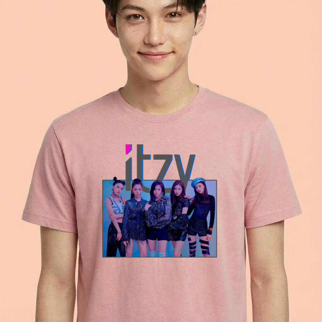 Camiseta camiseta-basica-itzy-group - Rosa