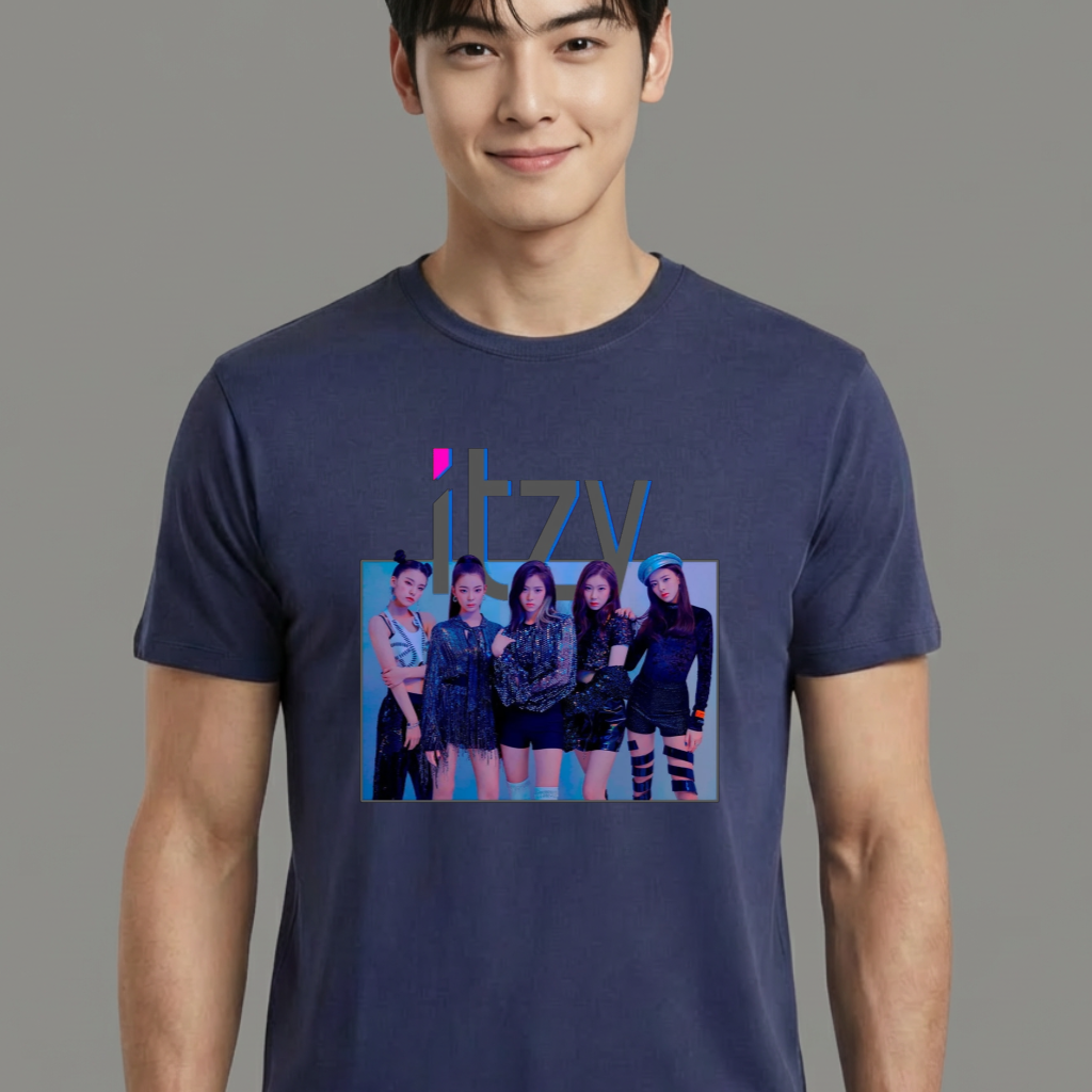 Camiseta ITZY Group azul