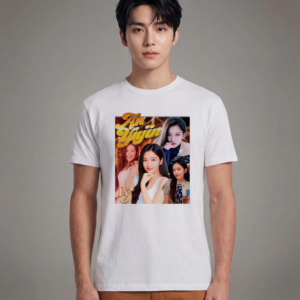 Camiseta Básica Ive An Yujin - Branca