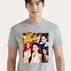 Camiseta IVE An Yujin cinza