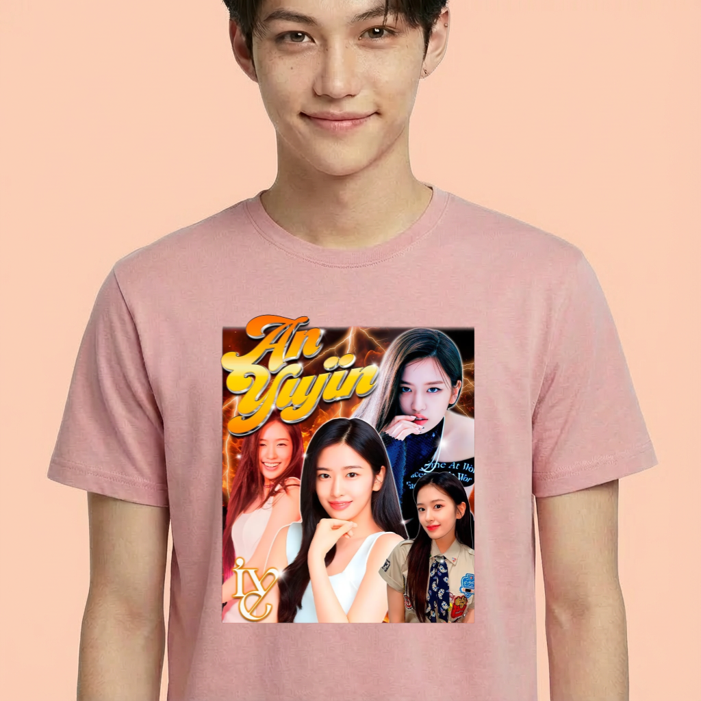 Camiseta IVE An Yujin rosa