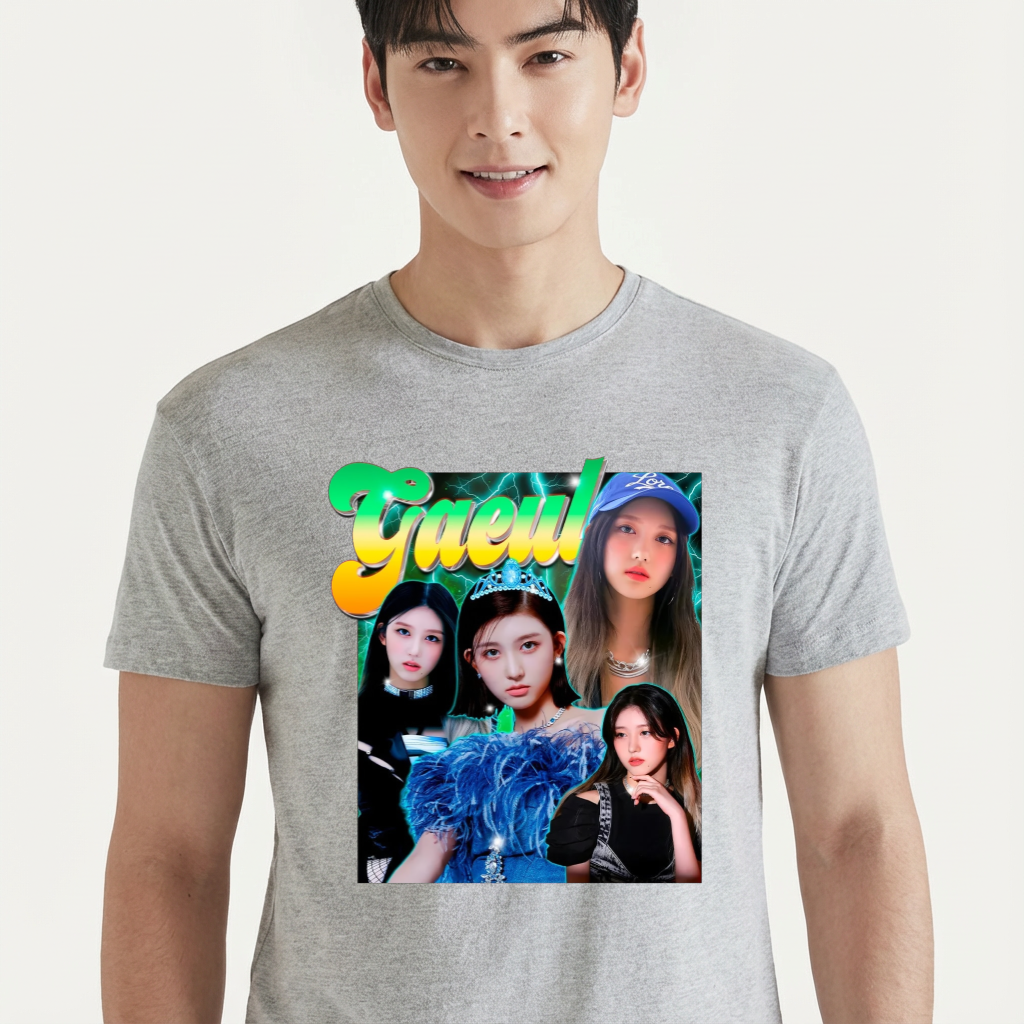 Camiseta camiseta-basica-ive-gaeul - Cinza