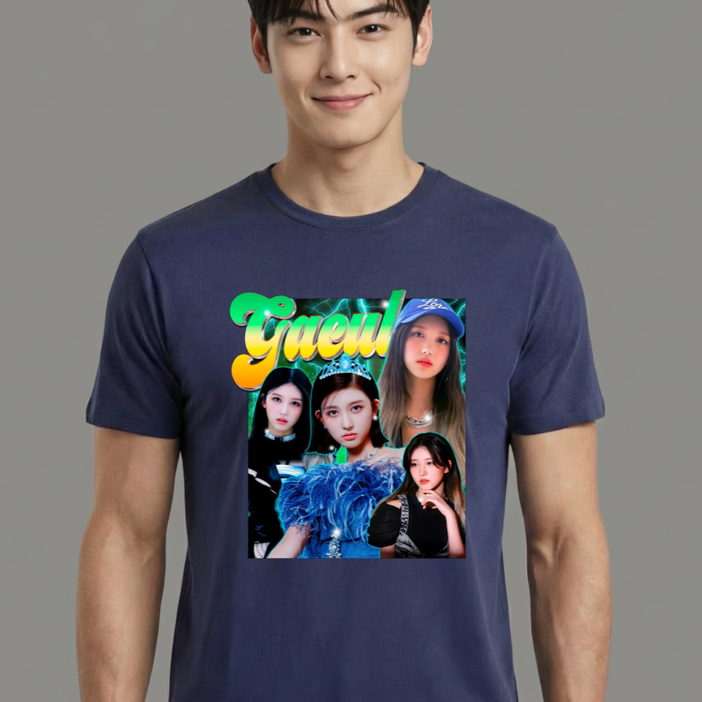 Camiseta IVE Gaeul azul