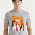 Camiseta IVE Kim Jiwon cinza