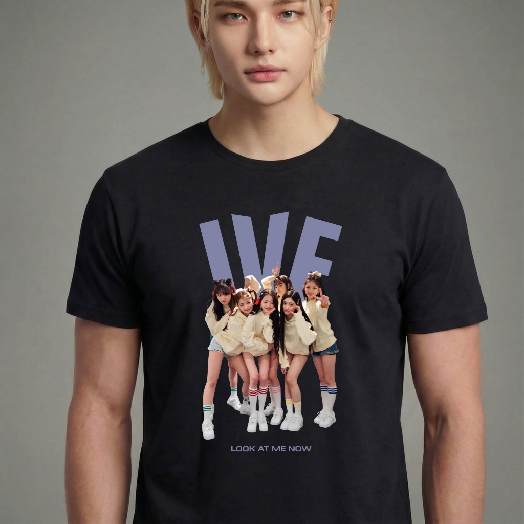 Camiseta IVE Look at Me Now preta