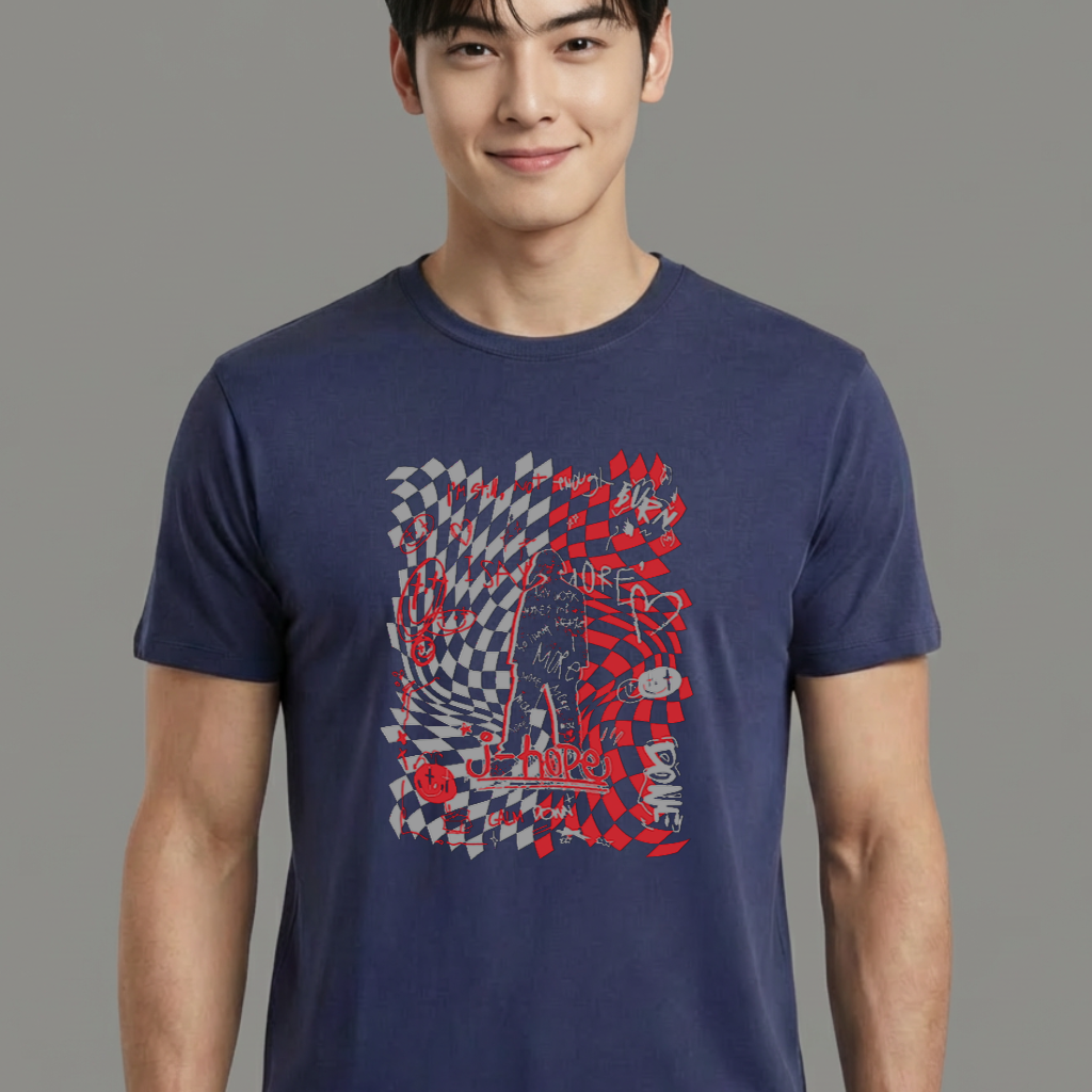 Camiseta camiseta-basica-j-hope-more - Azul