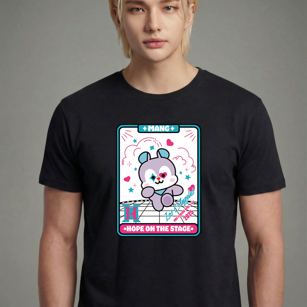 Camiseta camiseta-basica-j-hope-on-mang - Preta