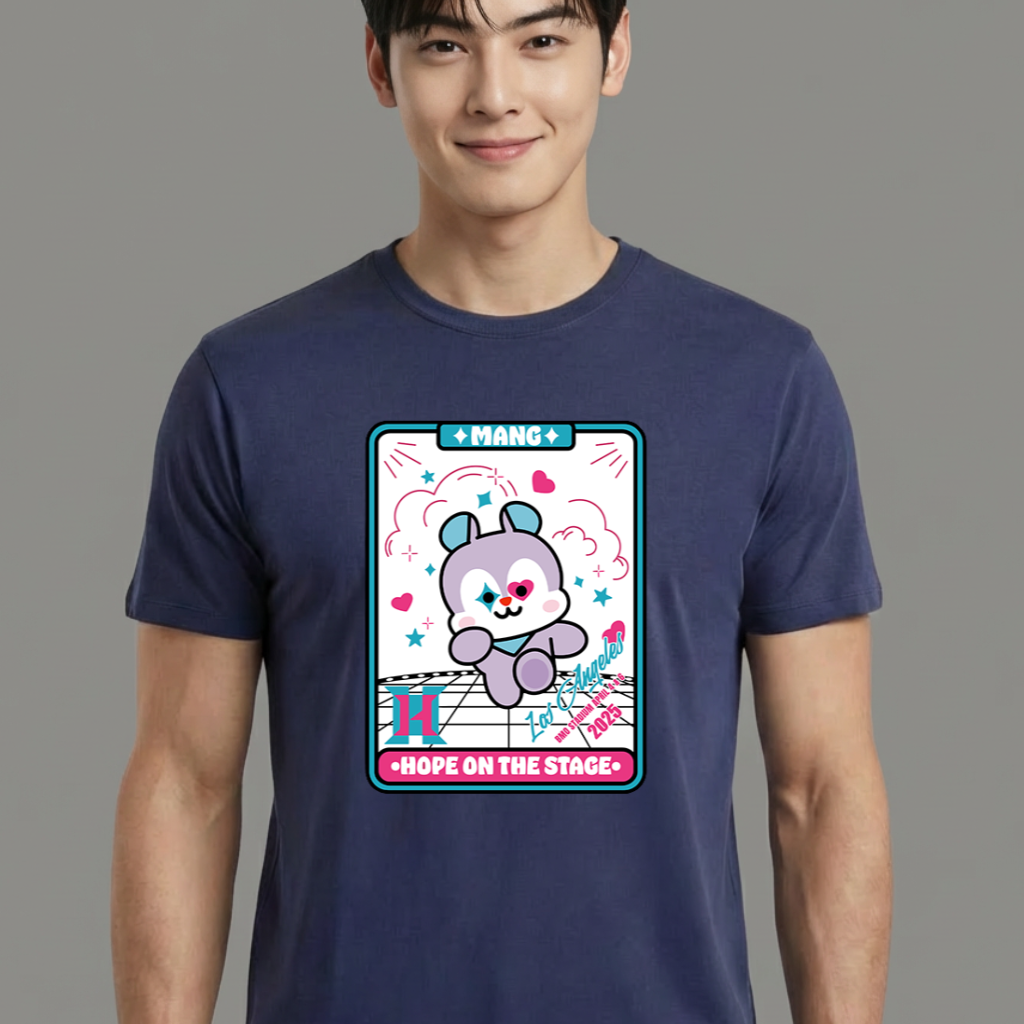 Camiseta camiseta-basica-j-hope-on-mang - Azul