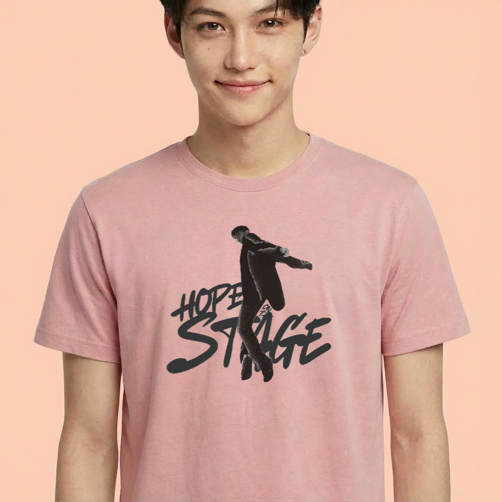Camiseta camiseta-basica-j-hope-on-the-stage-dance - Rosa