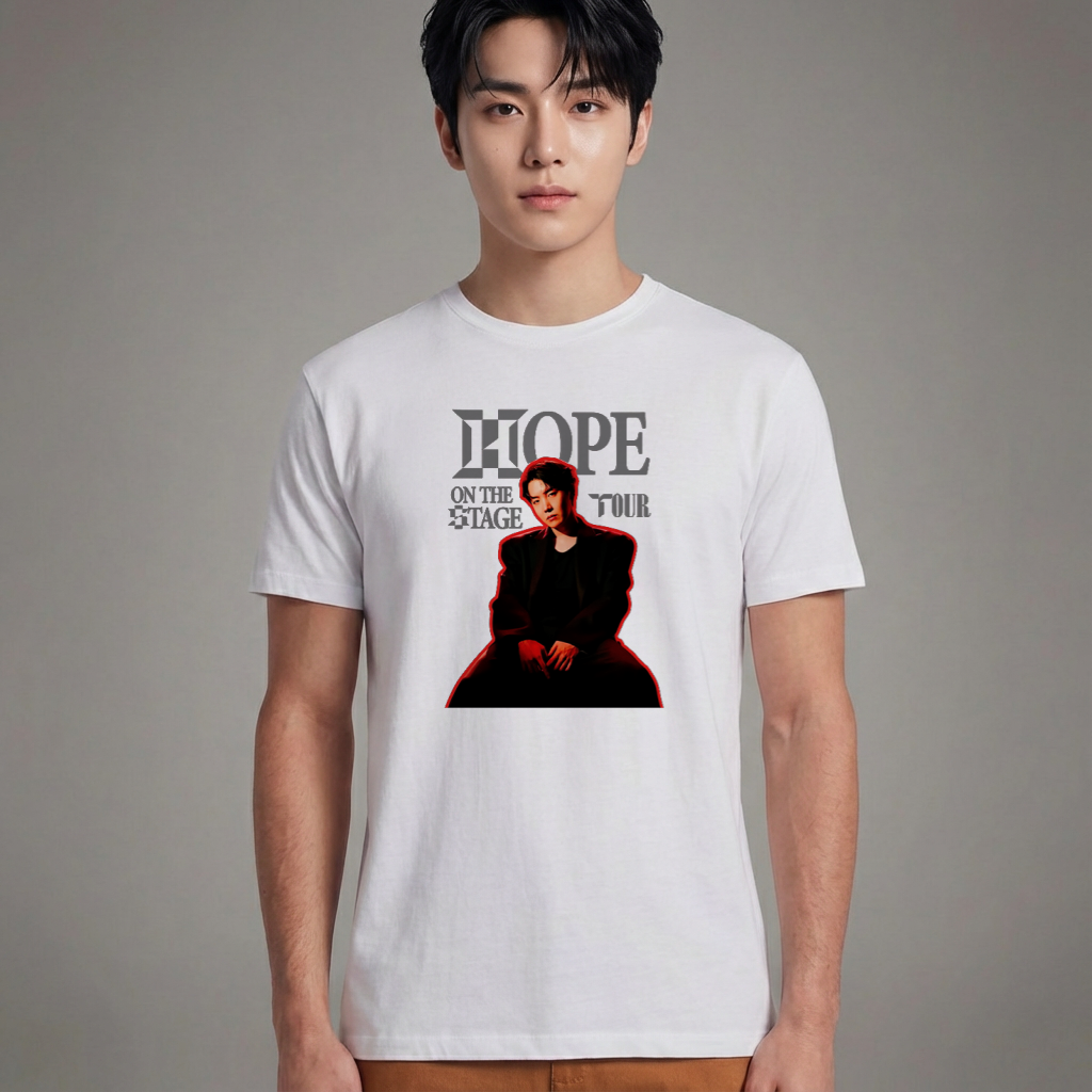 Camiseta Básica J-Hope On Tour - Branca