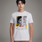 Camiseta GOT7 Jackson Wang Human Rights branca