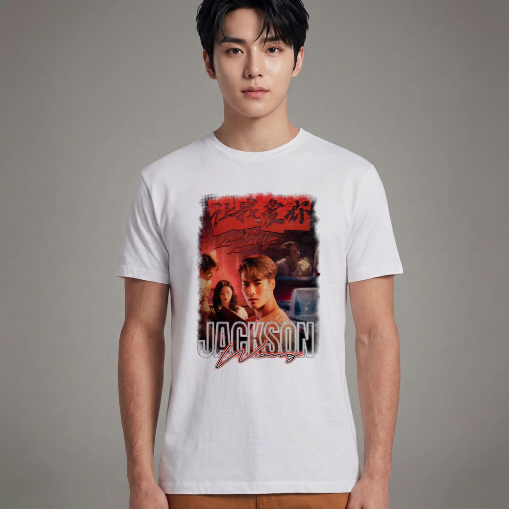 Camiseta GOT7 Jackson Wang branca