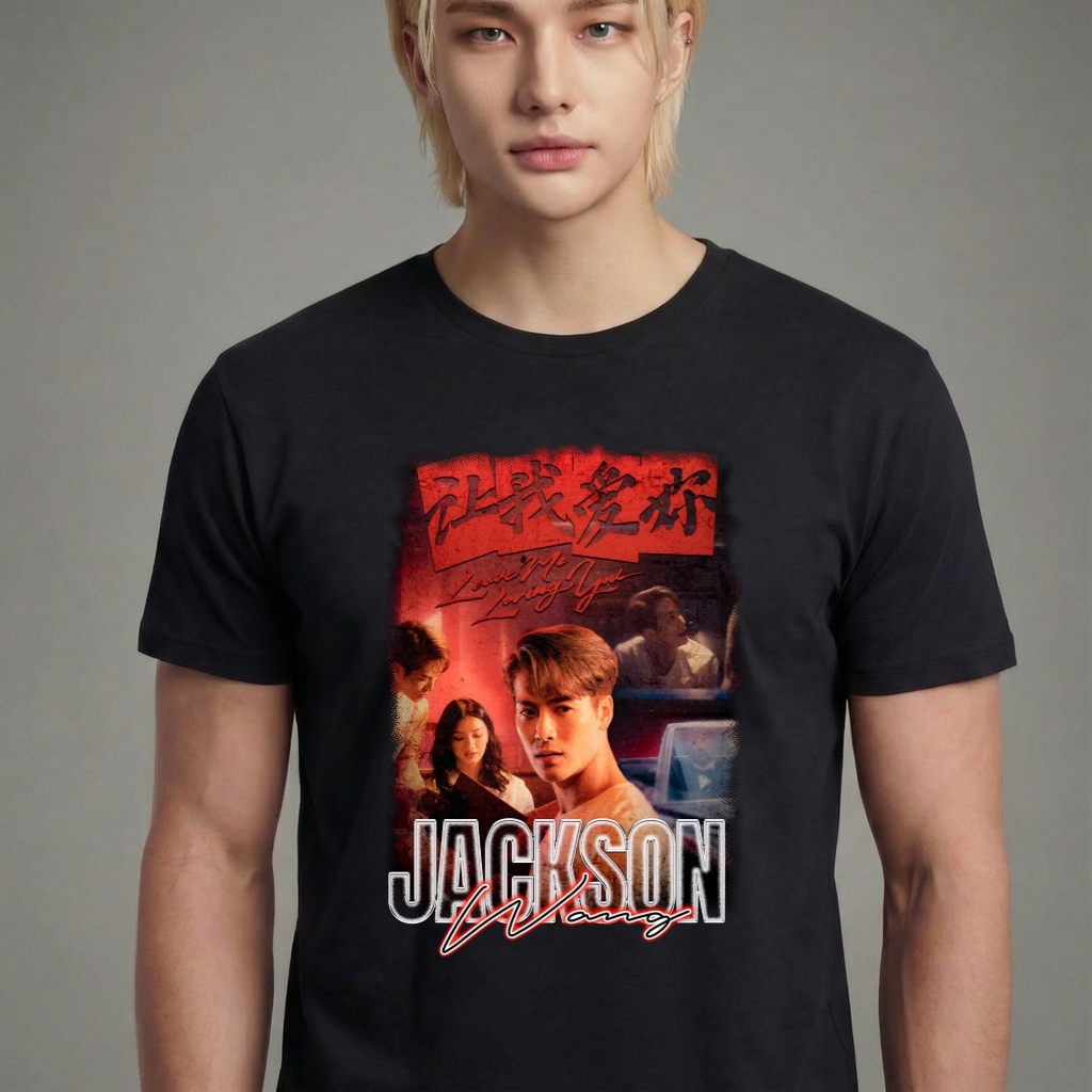 Camiseta camiseta-basica-jackson-wang - Preta