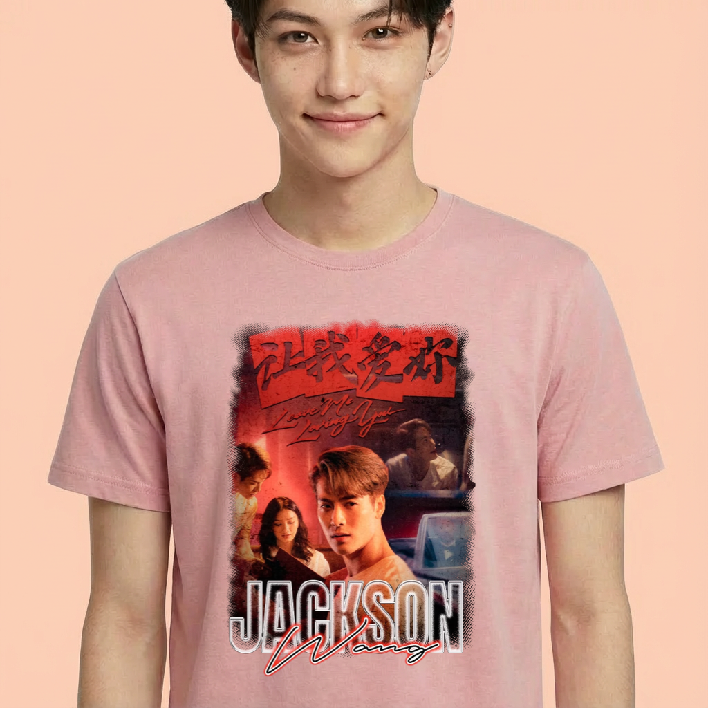 Camiseta camiseta-basica-jackson-wang - Rosa