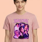 Camiseta Jungkook BTS rosa