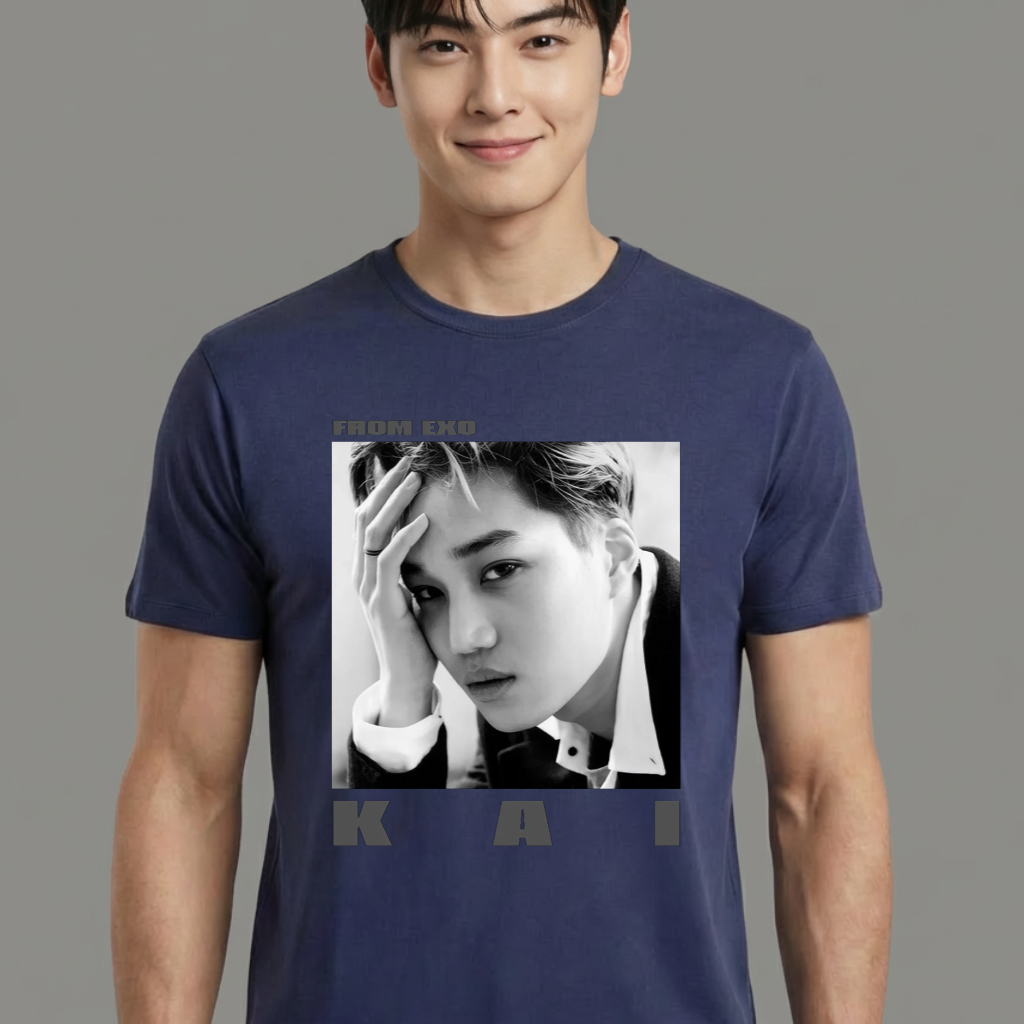 Camiseta Kai EXO azul