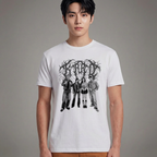 Camiseta Kard in Flames branca