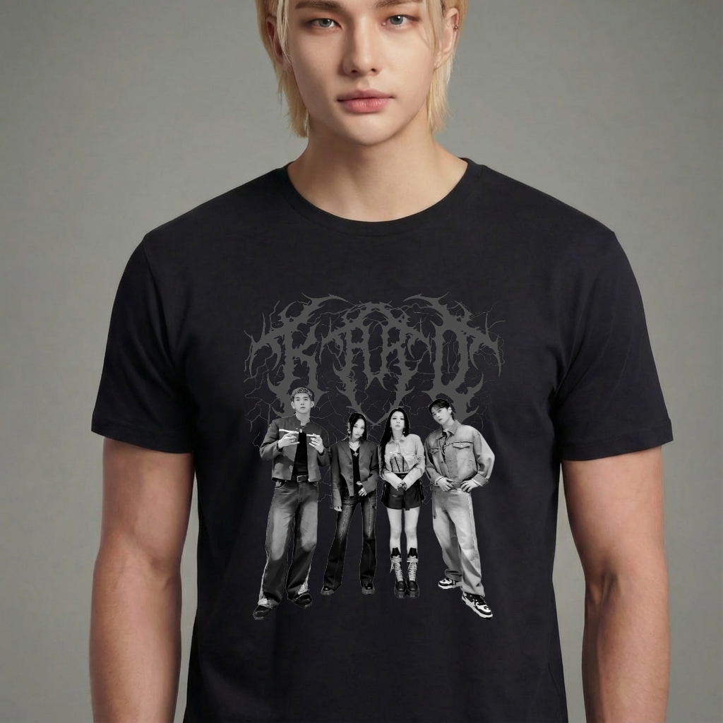 Camiseta camiseta-basica-kard-in-flames - Preta
