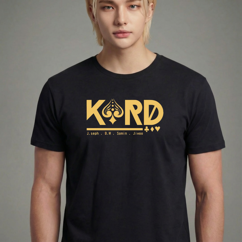 Camiseta camiseta-basica-kard-spade-suits - Preta