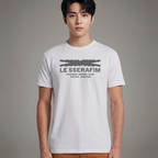 Camiseta Le Sserafim Logo branca