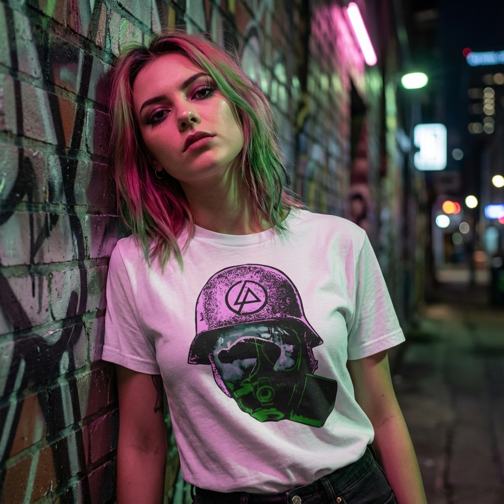 Camiseta Básica Linkin Park Graphic - Branca