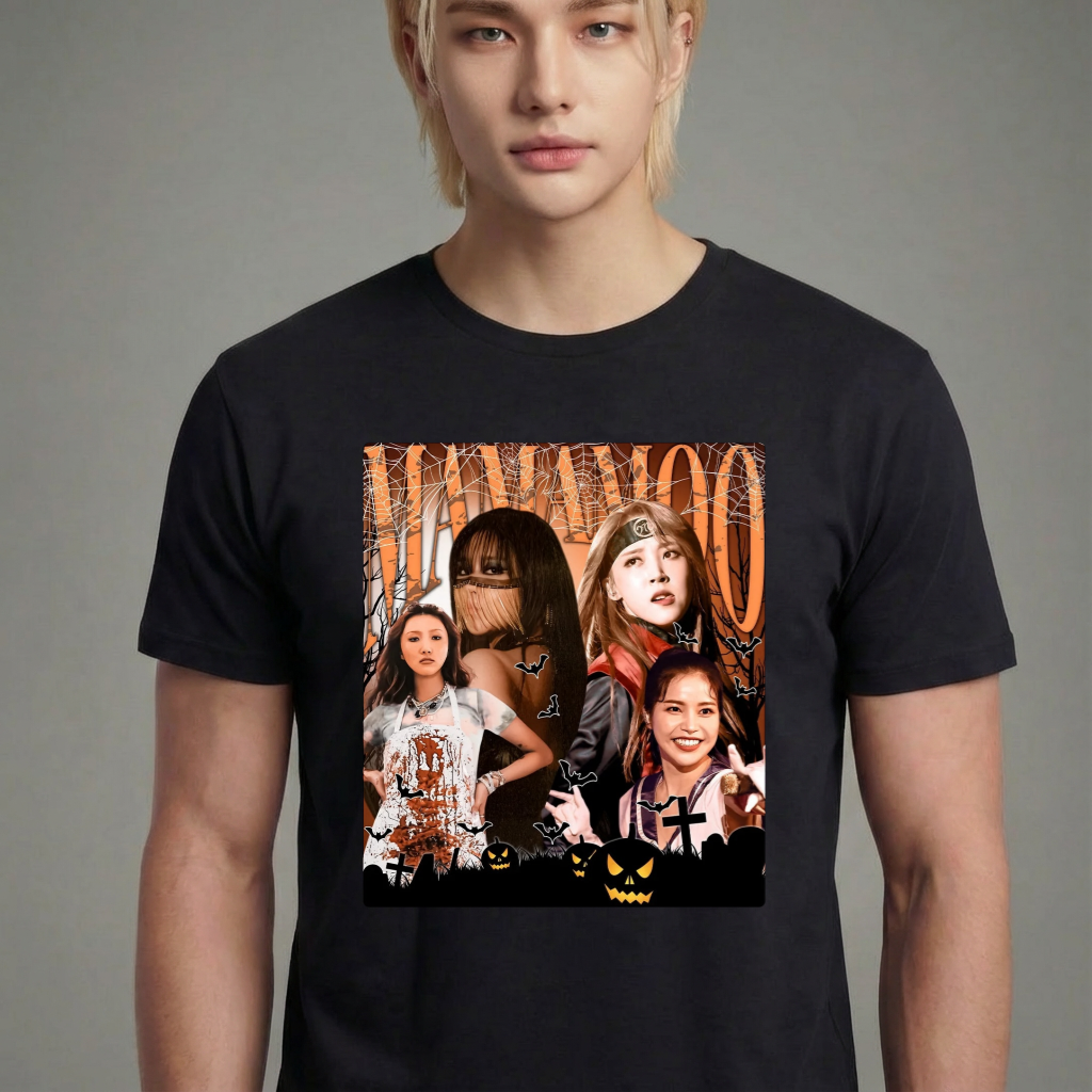 Camiseta camiseta-basica-mamamoo-halloween - Preta