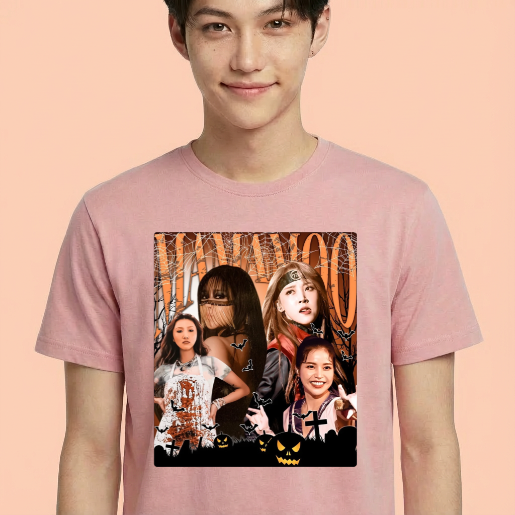 Camiseta Mamamoo Halloween rosa