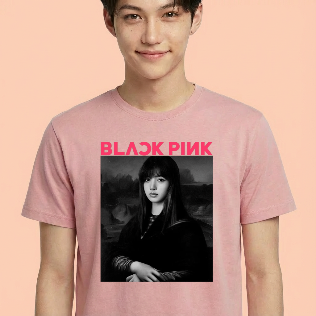 Camiseta MonaLisa BLACKPINK rosa