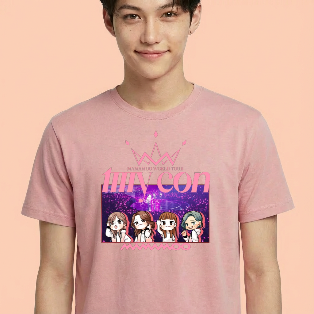 Camiseta camiseta-basica-my-con-mamamoo - Rosa