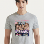 Camiseta Photos Collab BLACKPINK cinza