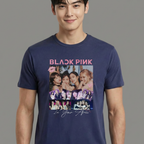 Camiseta Photos Collab BLACKPINK azul