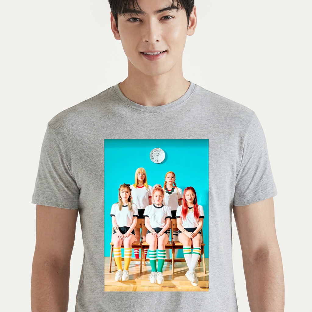 Camiseta camiseta-basica-red-velvet-college - Cinza