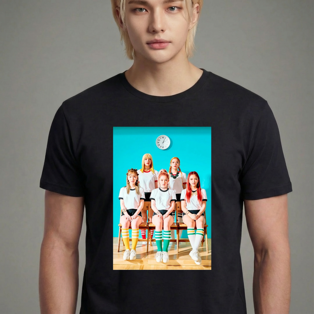 Camiseta camiseta-basica-red-velvet-college - Preta