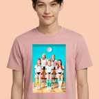 Camiseta Red Velvet College rosa