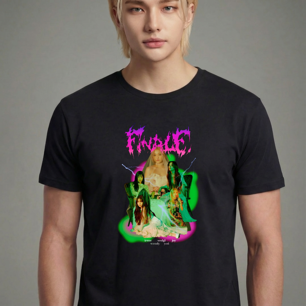 Camiseta camiseta-basica-red-velvet-finale - Preta