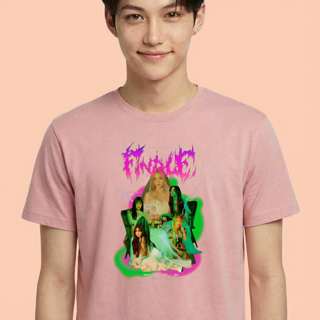 Camiseta camiseta-basica-red-velvet-finale - Rosa