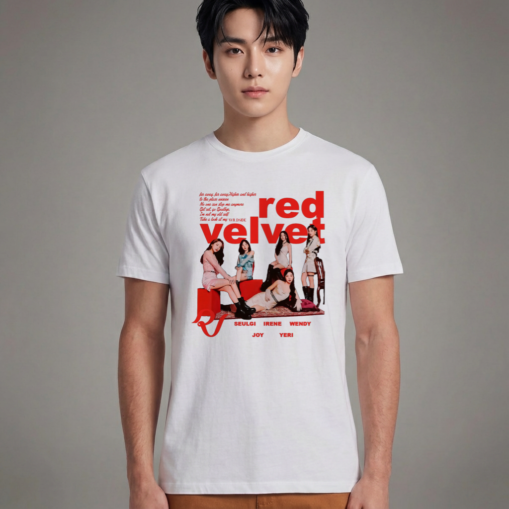 Camiseta Básica Red Velvet Graphic - Branca