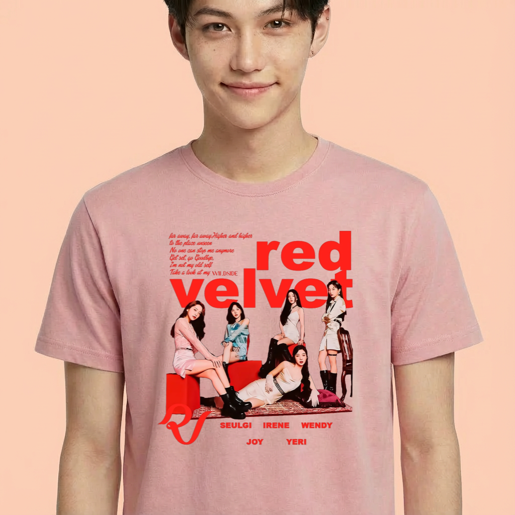 Camiseta camiseta-basica-red-velvet-graphic - Rosa