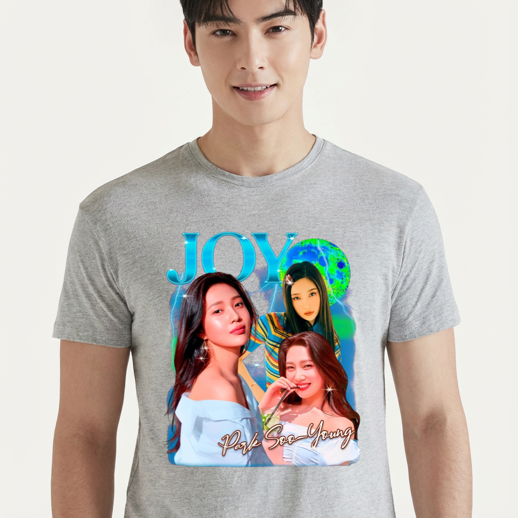 Camiseta Red Velvet Joy cinza