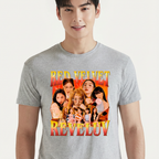 Camiseta Red Velvet Retro cinza