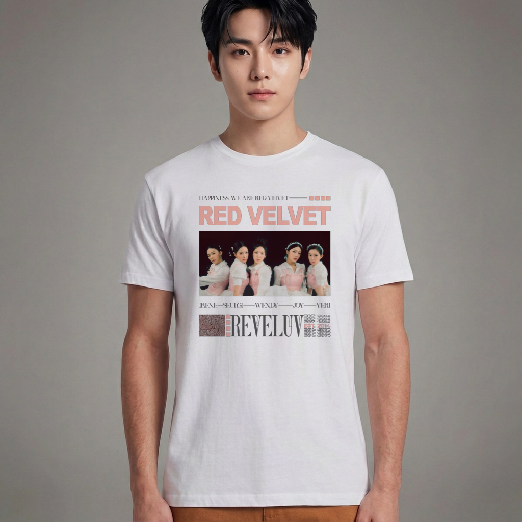 Camiseta Red Velvet Reveluv branca