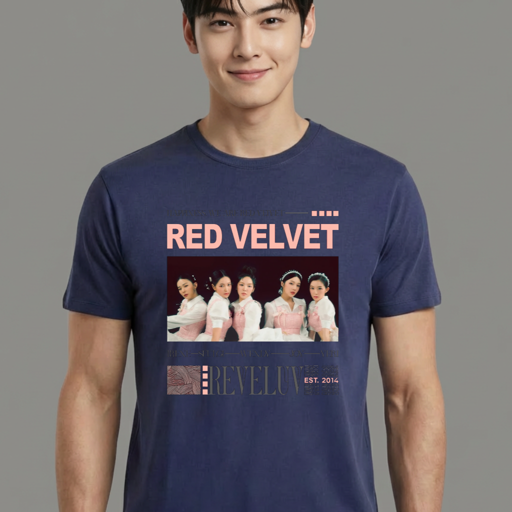 Camiseta camiseta-basica-red-velvet-reveluv - Azul