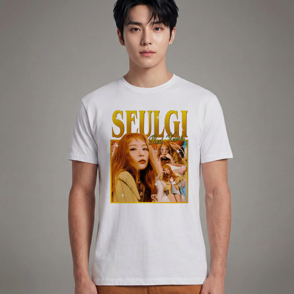 Camiseta Básica Red Velvet Seulgi - Branca
