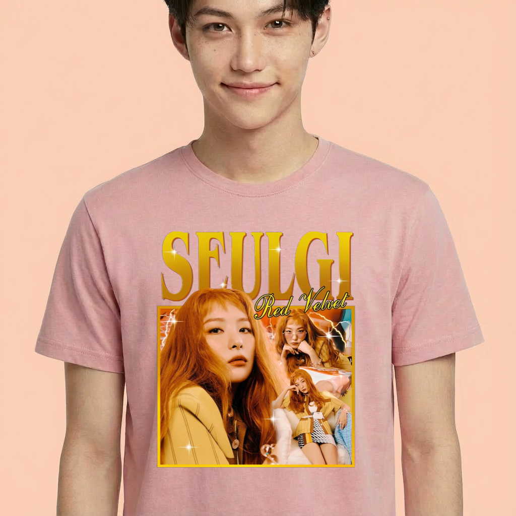 Camiseta camiseta-basica-red-velvet-seulgi - Rosa