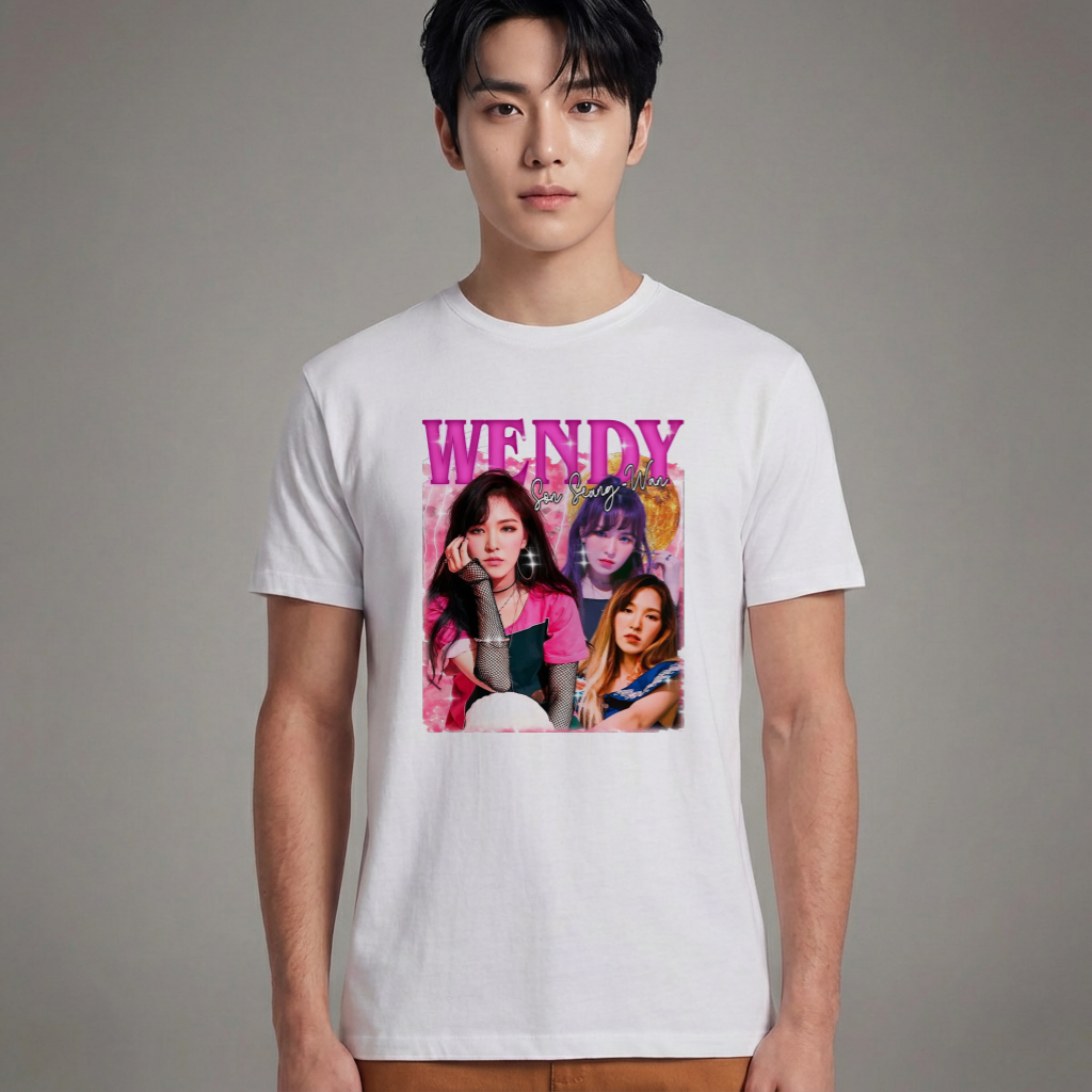 Camiseta Básica Red Velvet Wendy - Branca