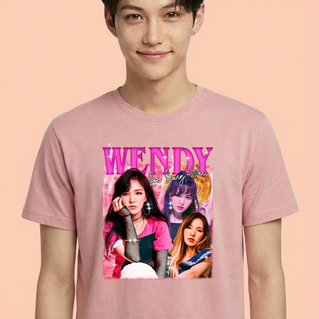 Camiseta camiseta-basica-red-velvet-wendy - Rosa