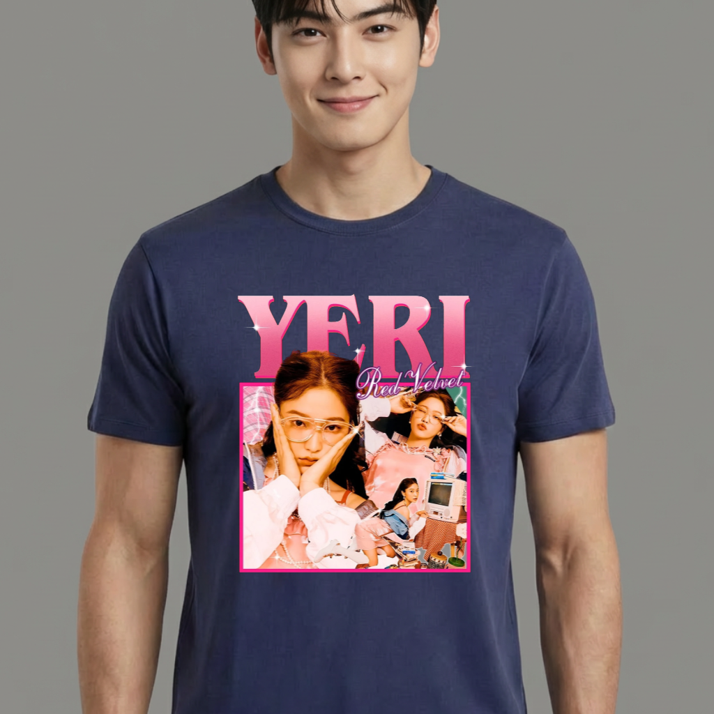 Camiseta camiseta-basica-red-velvet-yeri - Azul